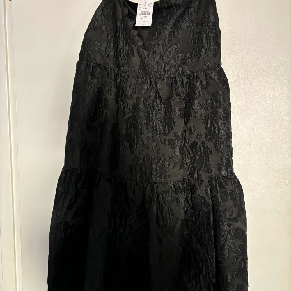 New with tags J Crew black jacquard dress size 6